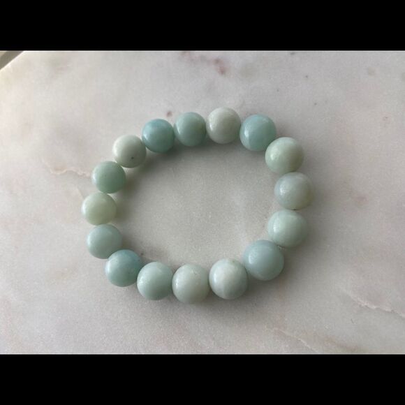 Honu Beads Sea Mint Stone - Picture 1 of 1